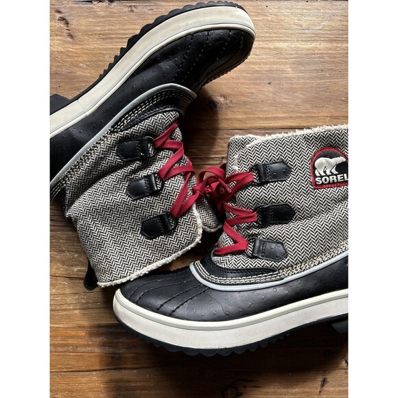 Sorel Womens Trivoli Herringbone Insulated Waterproof Boot Nature OutdoorBohosz9 - Picture 6 of 6